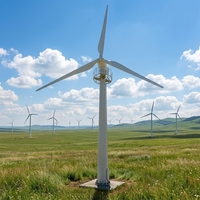 Éolienne à axe horizontal de 19 m de diamètre de rotor, 30 m de hauteur, grande éolienne permanente de 100 kW, système d'énergie éolienne