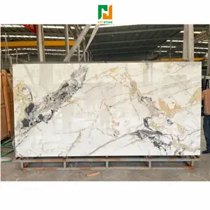 Best Price Factory Customized Porcelain Floor Tile Polished Sintered Stone Marble Look Slabs