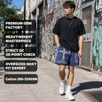 Shorts de basket-ball athlétiques personnalisés en maille à imprimé léopard bleu périvinkle et noir avec cordon de serrage pour hommes, style hip-hop streetwear