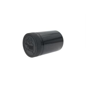 2-5oz Matte hitam grosir ukuran khusus Logo HDPE pil plastik PET kapsul Jar rami wadah kemasan CRC tutup bulat stoples hewan peliharaan - Product Image 1