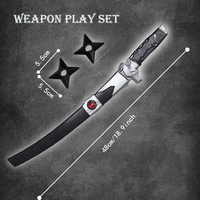 Ensemble d'armes de jeu en forme d'épée de ninja