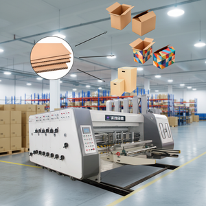 Высокоскоростная полностью автоматическая 4-цветная флексографская печатная машина YANGLI для картона с функциями слотирования и высечки - Product Image 1