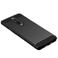 Coque de téléphone antichoc en silicone et fibre de carbone robuste, très vendue, pour OnePlus 7 Pro 5 5T 6 6T