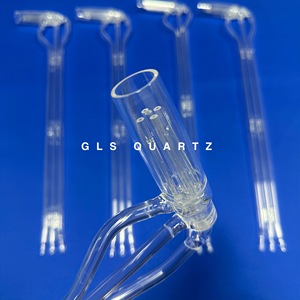 GLS Großhandel OEM Hochreiner Glas-Ölbrenner Hitzebeständiger Maßgefertigter Zylindrischer Quarz-Ölbrenner Transparenter Industrieller Glasbrenner - Product Image 1