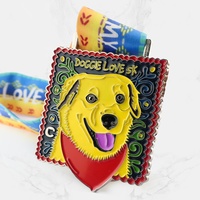 Médaille pour chien et chat 5 pièces, produit en métal personnalisé, gravé en 3d, bon marché pour animal de compagnie