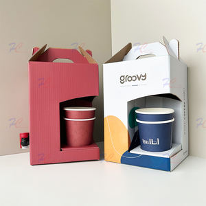 Caffè personalizzato estraibile 1L/1.5/3 litri scatola portatile Kraft distributore di caffè usa e getta isolato per bevande calde fredde per andare scatole - Product Image 2