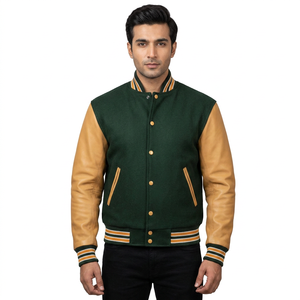 Vestes universitaires brodées, vestes bomber de baseball, vestes Letterman, vestes universitaires courtes en cuir - Product Image 1