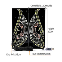 AE1 Lumière décorative de pare-brise de fenêtre USB pour voiture Devildom Angel Eye Display Panel Truck Bus LED Matrix Panel