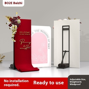 Boze Wedding vòm khung đứng có thể thu vào hình trái tim kim loại không thấm nước DIY tùy chỉnh thiết kế kỹ thuật số in ấn sinh nhật Trung Quốc - Product Image 5