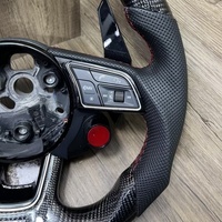 Volant en fibre de carbone perforé personnalisé en stock pour Audi A3 A4 A5 A6 A7 Q3 Q5 Q7 S4 S5 S6 RS4 RS7 R8 RS3 C7 S3 B8 B9 S4