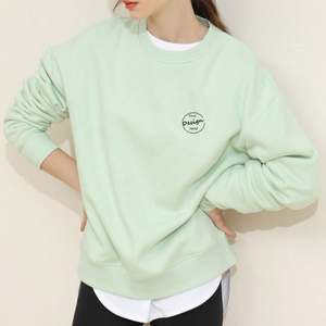 Logo personnalisé French Terry Pullover Sweatshirt Drop Shoulder Unisex Oversized O-neck Heavy Fleece Hoodie - Product Image 6