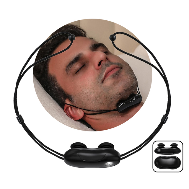 Intelligent Throat Massager Wearable EMS Pulse Snore Stop Tool Portable Electric Anti Snoring Device