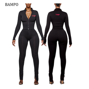 Giacca tuta a sbuffo da <span class=keywords><strong>donna</strong></span> <span class=keywords><strong>oversize</strong></span> personalizzata produttore di <span class=keywords><strong>abbigliamento</strong></span> e Leggings corti con jogging - Product Image 5