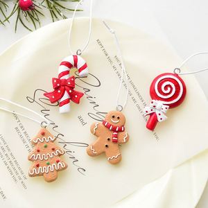<b>Gingerbread</b> Man Cane & Lollipop Candy Set Pendant Christmas Tree Diy <b>Decoration</b> Ornaments - Product Image 2