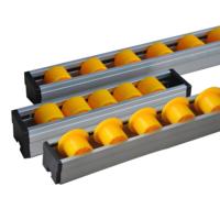Rouleau en plastique de rail d'écoulement de rouleaux de voie de service léger pour l'entrepôt
