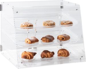Trung Quốc Nhà sản xuất tùy chỉnh OEM/ODM <span class=keywords><strong>Acrylic</strong></span> bánh mì Rack hiển thị 3 Tier Pastry bánh hộp hiển thị - Product Image 3