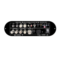 Amplificateur de Subwoofer Domestique Professionnel SZM Mini DJ/Karaoké 2.1 Canaux pour Carte TF 5.0 en Alliage d'Aluminium 12-24V USB/MIC/FM