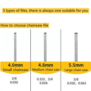 Lime ronde pour chaîne de tronçonneuse 4,8 mm pour affûter la chaîne - Product Image 5