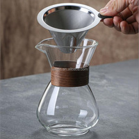 Ensemble pour le café à verser - Filtre en acier inoxydable, filtre à goutte pour la préparation du café à l'américaine, kit complet de cafetière artisanale