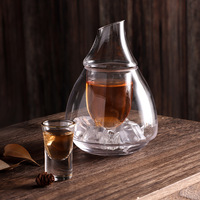 Ensemble de vin de luxe japonais élégant, carafe à vin chaud, verre à liqueur, chauffe-vin domestique, style Japandi, capacité de 150 ml, enroulement
