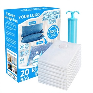 Meilleures ventes : Ensemble de 7 sacs de compression sous vide transparents et écologiques pour voyage, avec pompe à vide, pour valise – Classique et peu encombrant - Product Image 5