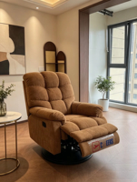 Fauteuil inclinable individuel en chenille ATUNUS pour salon, avec éponge haute densité, canapé inclinable moderne avec USB Type C