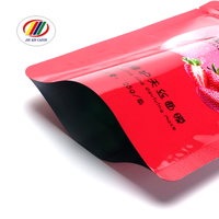 Ventes directes d'usine personnalisées sac d'emballage de masque de fraise scellé à trois côtés sac en plastique laminé coloré en papier d'aluminium