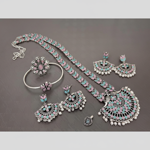 Oxidised Plated Fashion Jewelry Combo <b>Set</b> for Women Traditional Ethnic Necklace Earrings <b>Set</b> Party Wear Collection - Product Image 2