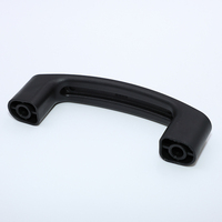HZ.104003 poignée mécanique en nylon noir poignée de porte et de fenêtre en plastique en forme de U