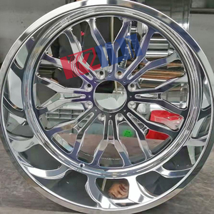 ล้อแม็กซ์อะลูมิเนียมฟอร์จขอบลึก 24 นิ้ว ขัดเงาโครเมียม ขนาด 24x14/24x12 จำนวน 4 ชิ้น ใหม่ - Product Image 3