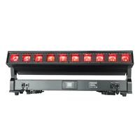 Projecteur de scène LED professionnel étanche 10x60W RGBW Quad Backlight 1m Bar Pixel Zoom Beam Wash 3-25 DMX512 IP65