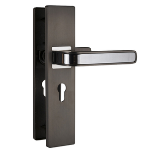 Juego <span class=keywords><strong>de</strong></span> Manijas <span class=keywords><strong>de</strong></span> Puerta <span class=keywords><strong>de</strong></span> Aleación <span class=keywords><strong>de</strong></span> Zinc Gris Cromado <span class=keywords><strong>de</strong></span> Alta Calidad, Cerradura Moderna para Entrada Principal Interior, Poignée <span class=keywords><strong>de</strong></span> Porte - Product Image 1