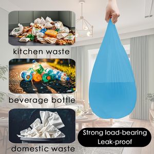 ถุงขยะแบบเสื้อยืด ถุงหิ้ว HDPE ถุงขยะแบบใช้แล้วทิ้ง สำหรับใช้ในครัวเรือนและซูเปอร์มาร์เก็ต - Product Image 6