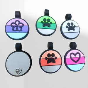 Etiquetas de Silicona Personalizadas para Perros y Gatos |   Placas de Identificación para Perros con Código QR Grabable |   Accesorios Personalizados para Collares de Identificación de Mascotas - Product Image 1