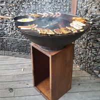Table pour Barbecue en acier, 5 pièces, nettoyeur robuste