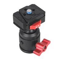 Plaque de fixation rapide en alliage d'aluminium pour trépied rotatif à tête sphérique 1/4 pour appareil photo reflex caméscope vidéo monopode pour DJI OSMO 360