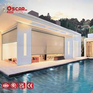 <span class=keywords><strong>Toldo</strong></span> <span class=keywords><strong>Enrollable</strong></span> Transparente de PVC para Exteriores, Parasol para Ventanas de Patio, <span class=keywords><strong>Toldo</strong></span> para Balcón, Jardín, Terraza - Product Image 1