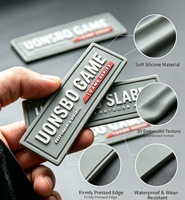 Patch en caoutchouc 3D personnalisé en relief, étiquette en silicone PVC, patch logo en caoutchouc surélevé imperméable pour vêtements, chapeaux, sacs à dos