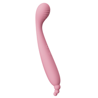 Gebogen dubbelzijdige siliconen G-spot vibrator met 10 vibratiemodi, waterdicht IPX6 & latexvrij voor vrouwen
