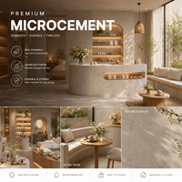Revêtement liquide en micro-ciment RHEIN, imperméable, haute dureté, pour sols, murs et plafonds, utilisation intérieure et extérieure, Chine