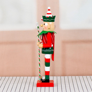 38cm handmade rắn gỗ giáng sinh <span class=keywords><strong>ELF</strong></span> <span class=keywords><strong>nutcracker</strong></span> với kẹo Sticker - Product Image 5