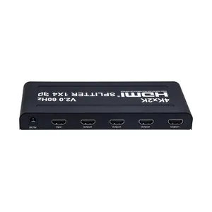 V2.0 4K 30Hz Hdtv Splitter 1X4 4K X 2K 3d Hdtv Splitter 1X4 1 In 4 Uit Video Converter Voor Ps4 Stb Dvd Camera Pc Naar 4 Tv Monitor