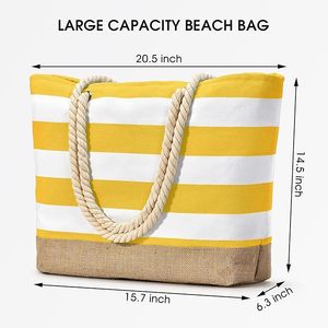 Unique Design Stylish <b>Canvas</b> Beach <b>Bag</b> <b>Large</b> Capacity Tote <b>Bag</b> for Women Beach Swimming and Picnic Use Available for Sale - Product Image 1