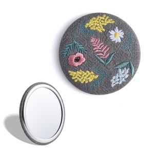 Customize New Style Portable Custom Mini <b>Mirror</b> Promotional Gift Embroidery Tinplate <b>Mirror</b> - Product Image 2