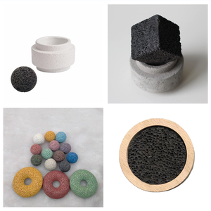 Tinh dầu khuếch tán hương thơm đá món ăn bằng gỗ đen nham thạch đá khuếch tán hương thơm với biểu tượng tùy chỉnh - Product Image 5