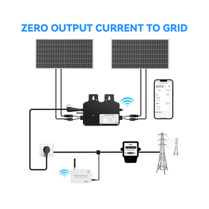 Microinversor de 800W para Sistema Solar de Balcón, Monofásico, con Limitador de Cero Inversión de Fase, Salida Trifásica, desde Almacén de la UE - Product Image 3