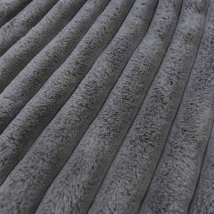 Bestseller Grau-Weiß Maßgefertigter Kunstfell-Flanell Polyester Superweicher Hundebettbezug für Bett und Sofa - Product Image 3