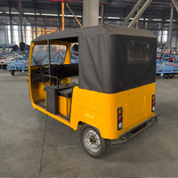 Tricycle électrique pour adultes à 3 roues, rickshaw touristique 220V, carrosserie ouverte, usage passagers, batterie au plomb-acide, moteur AC 5KW, marque MH 4-17