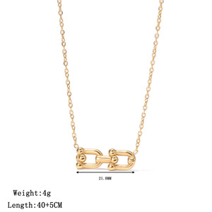 Collar de Acero Inoxidable para Mujer Estilo Amazigh, Chapado en Oro, con Patrón de Agua Dulce, Estilo Norteafricano, Collar de Eslabones Budistas - Product Image 2