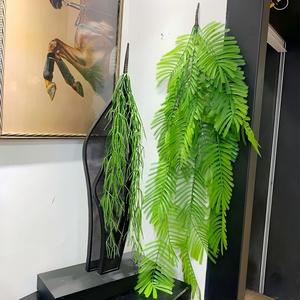 Feuilles de palmier artificielles suspendues, fausse fougère tropicale, décoration murale, branche de <span class=keywords><strong>saule</strong></span> <span class=keywords><strong>pleureur</strong></span> pour la maison, mariage, jardin vertical - Product Image 6